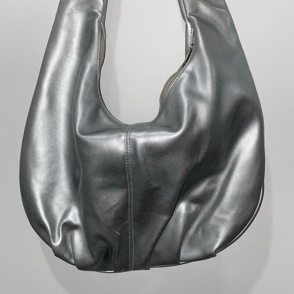 Nordstrom Y2K Silver Shoulder Bag, Bow detail - Picture 3 of 14